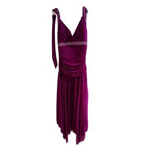 Dressbarn Purple Rhinestone Dress